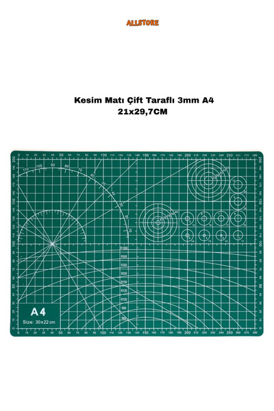 ALLStore Cutting Mat Double Sided 3mm A4