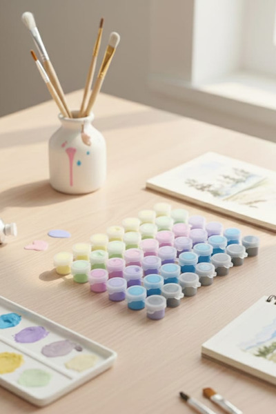 NEON PLUS Chalky Akrilik Boya 10 Adet (3ml) 6 Renk