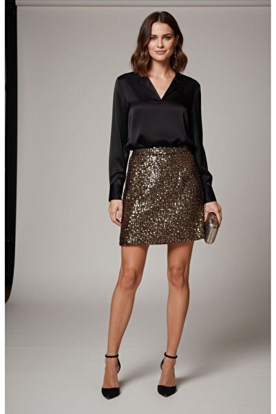 CİXAPLE Sequin Skirt