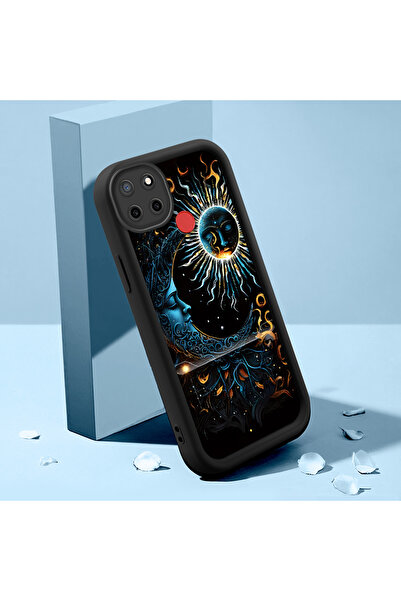 Hontinga حافظة هاتف من السيليكون الناعم المتوافقة مع هاتف Realme C25S، نمط عا...