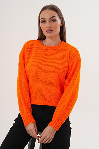 ŞİMAL Women's Crew Neck Knitwear Knitted Sweater 255449 -