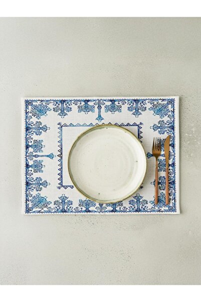 Markaev Aegean Tale Cotton 4-Piece American Dinner Set