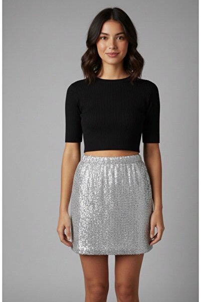 CİXAPLE Sequin Skirt