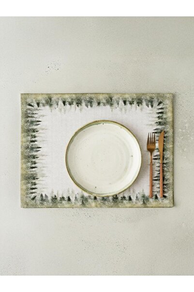 Markaev Pastel Forest Cotton 4-Piece American Dinner Set