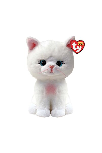 TY Peluş دمية قطة بيضاء من تي واي - أميليا 15 سم TY37377