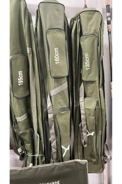 OEM Husă pescar cu 3 compartimente 160 cm