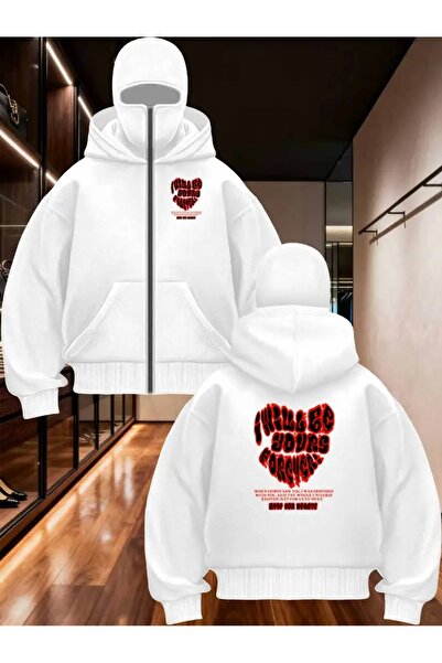 Flaubert -KAR MASKELİ NİNJA UNISIX FERMUARLI SWEATSHIRT HIRKA 3 İPLİK KALIN F...