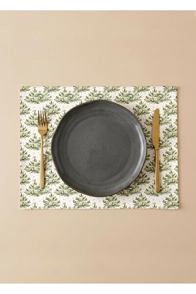 Markaev Elegant Pine Cotton 4-Piece American Dinner Set