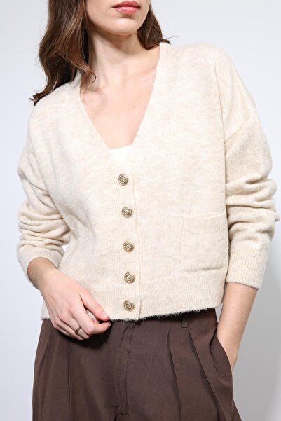 Antioch Stone Wool Blend Cardigan