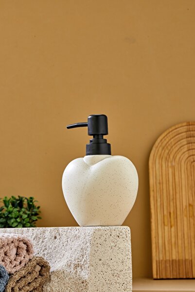 Cooker Heart Shaped 280 ml Ceramic Liquid Soap Dispenser Ckr3884