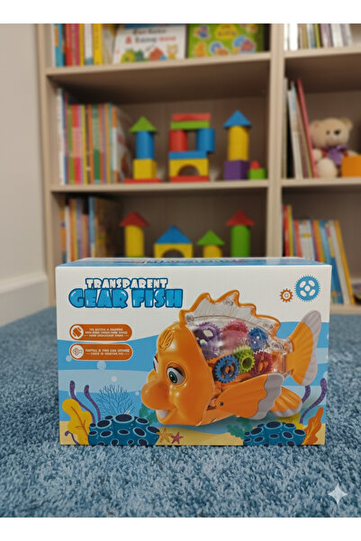 CANDA Pilli Sesli Işıklı Eğitici Çarp Dön Balık