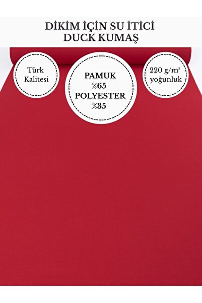 FabricMarket Su İtici Duck Kumaş | 220 g/m² | %65 Pamuk %35 Polyester | 180 c...