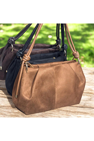 wikidayss Women's Suede Shoulder Bag