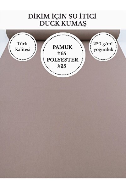 FabricMarket Su İtici Duck Kumaş | 220 g/m² | %65 Pamuk %35 Polyester | 180 c...