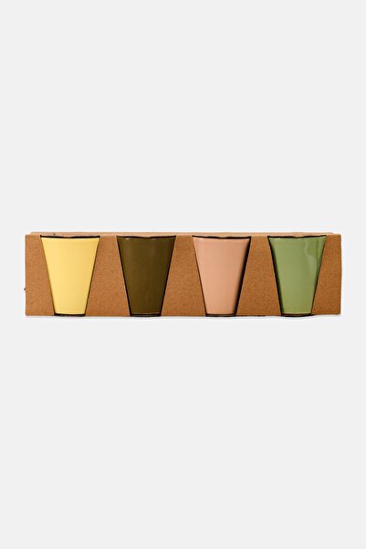 Muy Mucho 4Pcs Espresso Cup 150ml, Multicolor