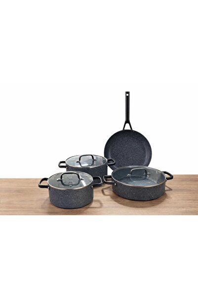 Altabi Biogranit Granite Cookware Set 7 Pieces |   Extra Durable, Non-Stick Coating |   Induction Based