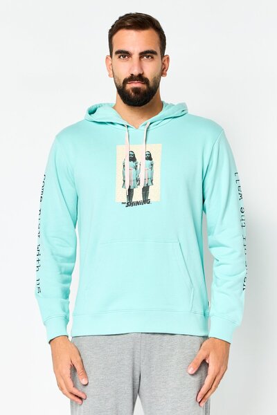 Vans Men Graphic Print Long Sleeve Hoodies, Turquoise