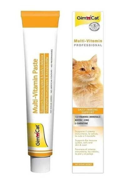 Gimcat Jim Cat Multivitamin Paste for Daily Immune Support for Cats - 50g