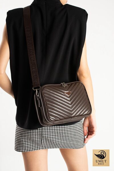 millamoda Çift Bölmeli Kadın Çarpraz Omuz Askılı Çanta