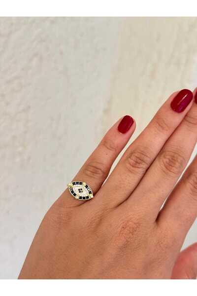 Bubbleatelier Nazar boncuklu serçe parmak yüzüğü