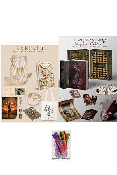 İndigo Kitap Kırık İnci 2 Kutulu / Bazı İnsanlar Böyle Yaşar 5 Kutulu 2 Kitap