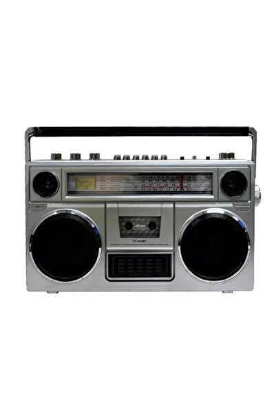 FLAGEN Retro Büyük Boombox Kaset Çalarlı Radyo USB/TF & Bluetooth Destekli Ta...