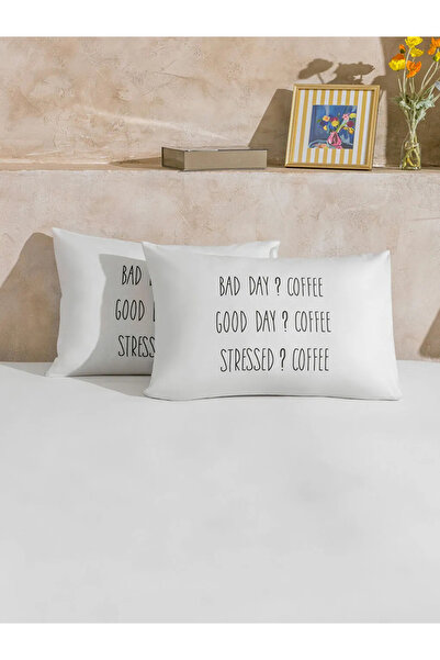 LC Waikiki Lcw Home Mixed Text Printed Pillowcases 2-Pack 50X70 cm