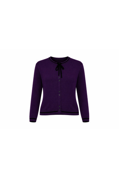 EnModaStyle Necklace-Style 8 Button Women's Knitwear Cardigan