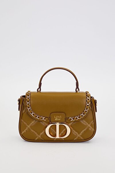 Levidor Green Stitched Quilted Model Handbag