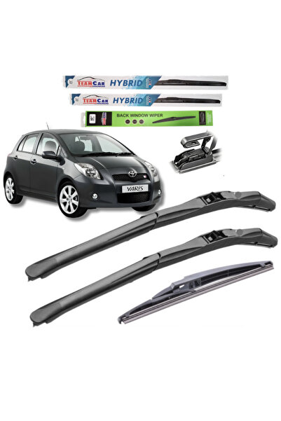 TEAMCAR Ștergătoare de parbriz Toyota Yaris II (2005-2011) Set complet hibrid