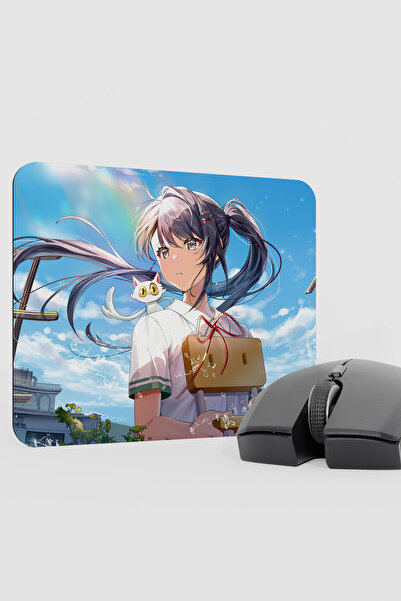 mousepad bastir Suzume Anime V3 - 22X18 Gaming Rubber Non-Slip Base Mouse Pad...