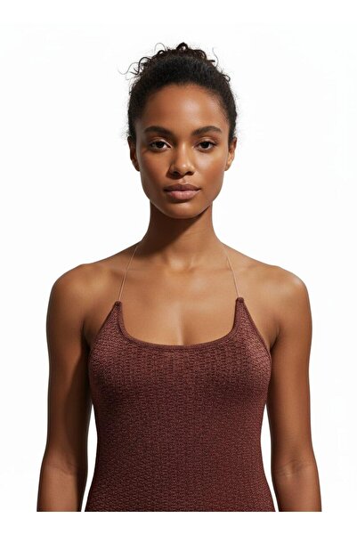 KILIÇ MODA ΜΠΟΥΜΕΛΟ ΜΕ ΚΡΕΜΑΖΟΝΤΑΙ ΣΤΡΑΠΑΡΕΣ ΣΕ ΚΑΦΕ ΧΡΩΜΑ