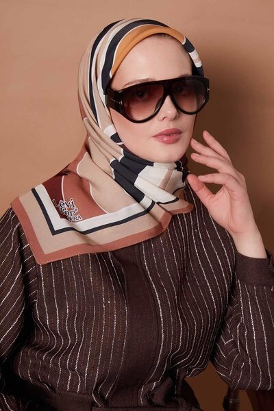 Levidor A.Brown Camouflage Pattern Aura Scarf