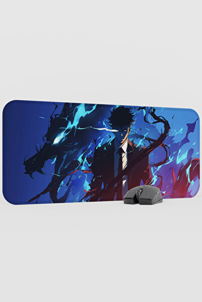 mousepad bastir لوحة ماوس أنيمي سولو ليفلينج V1 - مقاس 70×30 سم، قاعدة مطاطية...