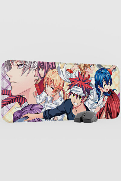 mousepad bastir Food Wars Anime V1 - 70X30 XL Gaming Rubber Non-Slip Base Mou...