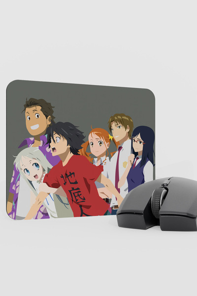 mousepad bastir Anohana Anime V1 - 22X18 وسادة ماوس مطاطية مضادة للانزلاق للأ...