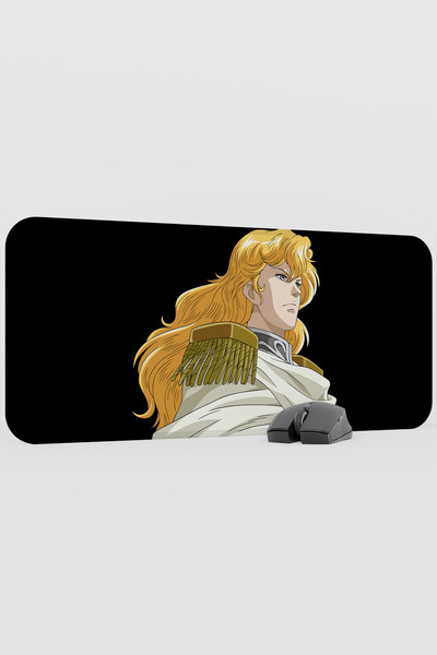 mousepad bastir Ginga Eiyuu Densetsu Anime V1 - 70x30 XL لوحة ماوس مطاطية للأ...