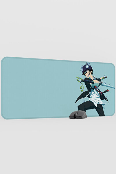 mousepad bastir لوحة ماوس كبيرة الحجم من المطاط غير قابلة للانزلاق بتصميم أنم...