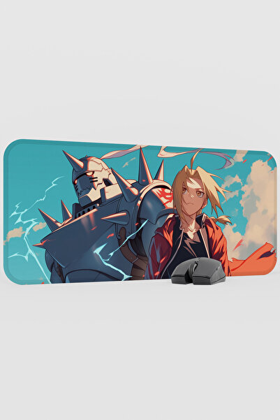 mousepad bastir Fullmetal Alchemist Anime V1 - 70X30 XL Gaming Rubber Non-Sli...