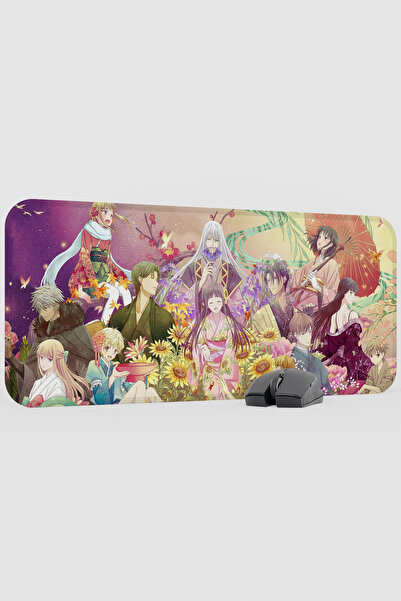 mousepad bastir لوحة ماوس مطاطية كبيرة الحجم مضادة للانزلاق بتصميم أنمي فروتس...