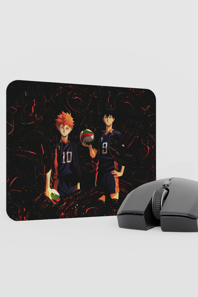 mousepad bastir Haikyuu Anime V4 - 22X18 وسادة ماوس مطاطية للألعاب غير قابلة ...
