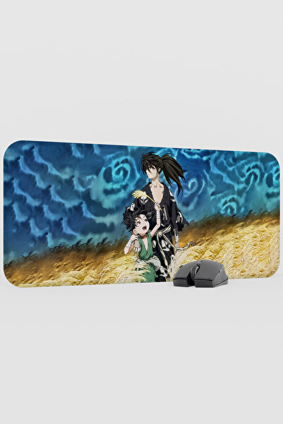 mousepad bastir لوحة ماوس أنيمي دورورو V2 - مقاس 70×30 سم، قاعدة مطاطية كبيرة...