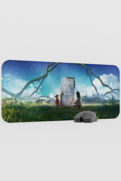 mousepad bastir سوزومي أنيمي V5 - لوحة ماوس مطاطية كبيرة الحجم 70×30 مضادة لل...