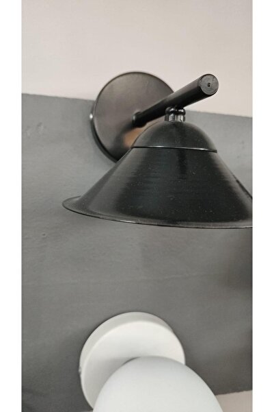 BİAVİZE Modern Chrome Chandelier with Black Japanese Hat