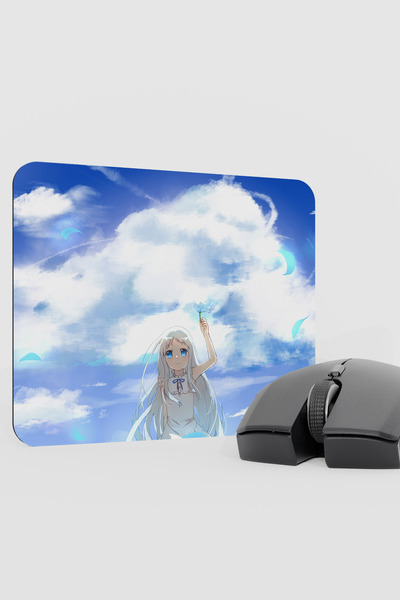mousepad bastir Anohana Anime V2 - 22X18 وسادة ماوس مطاطية مضادة للانزلاق للأ...