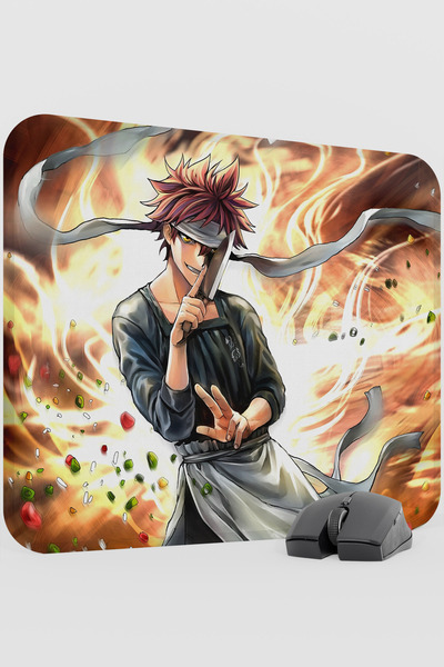 mousepad bastir Food Wars Anime V3 - 48X40 XL لوحة ماوس مطاطية للألعاب غير قا...
