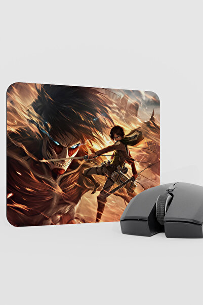 mousepad bastir Attack on Titan Anime V2 - 22X18 Gaming Mouse Pad cu bază ant...
