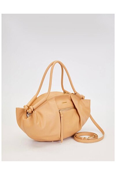 Levidor Camel düğüm askı detaylı omuz çantası