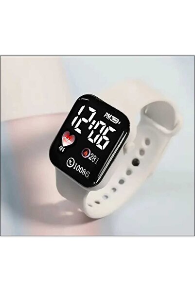 iyotek Unisex Silikon Kordonlu Kare Kadran