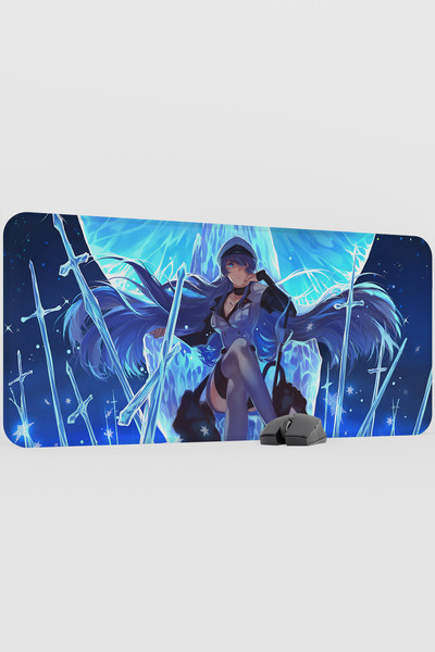 mousepad bastir لوحة ماوس ألعاب كبيرة الحجم من المطاط غير قابلة للانزلاق بتصم...